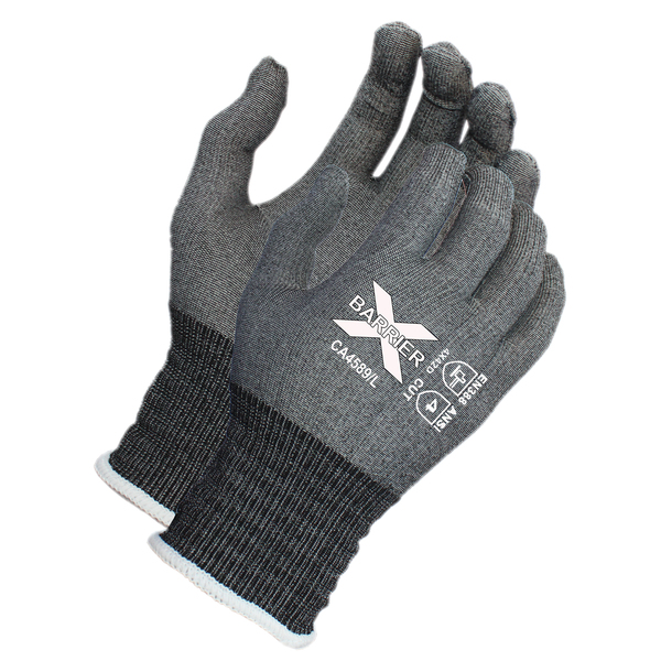 Xbarrier A4 Cut Resistant, Gray Textreme Knit Glove, M CA4589M1